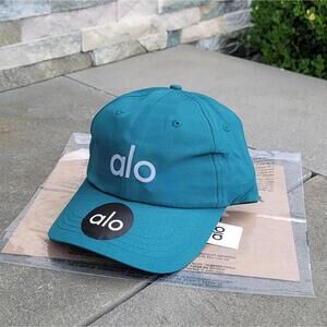 Green Alo hat with Glow in Dark LOGO